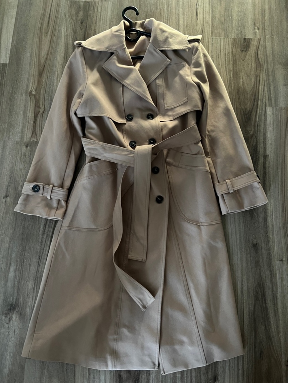 Taupe Women's Trench Coat with Belt